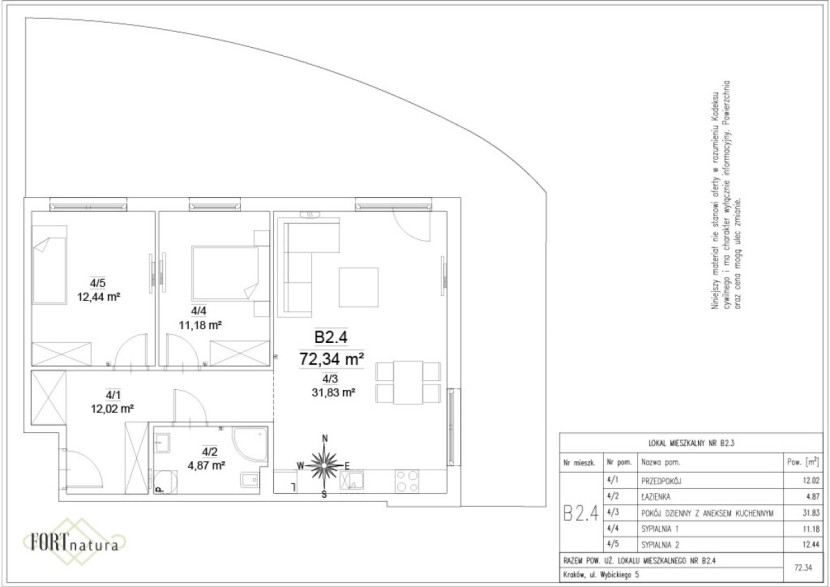 LOKAL MIESZKALNY  NR B2.4