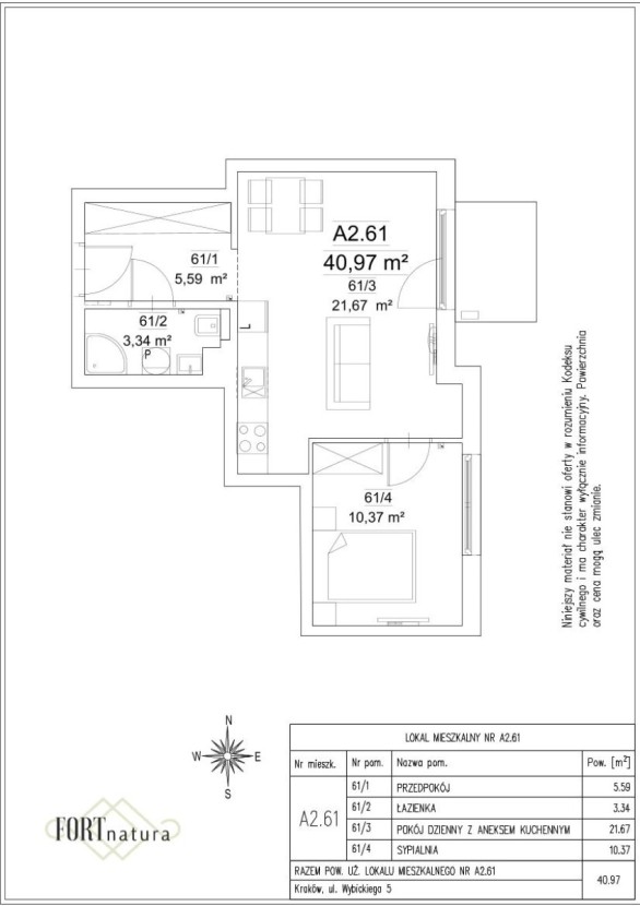 LOKAL MIESZKALNY NR A2.61