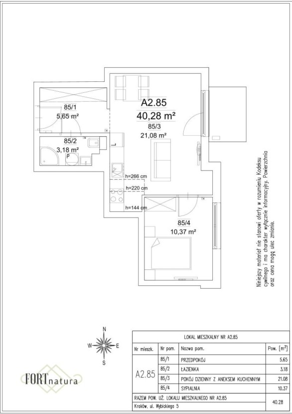 LOKAL MIESZKALNY NR A2.85