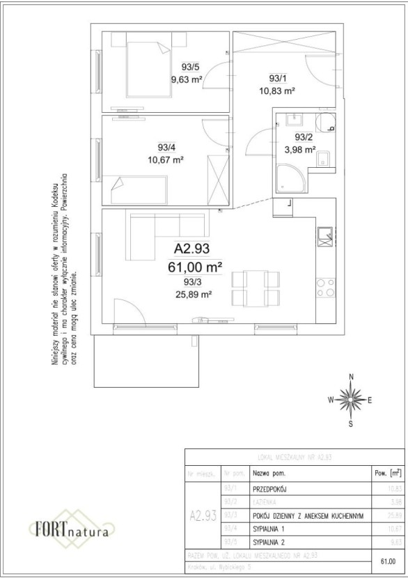 LOKAL MIESZKALNY NR A2.93